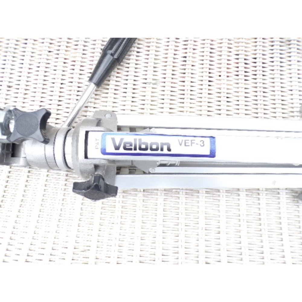 Velbon VEF 3 Tripod Camera Support Silver Aluminum Adjustable‎ Legs